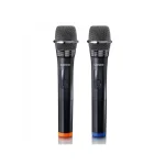 Lenco Μικρόφωνο Karaoke Ασύρματο MCW-020BK Set of 2 MCW-020BK Μαύρο - Image 2