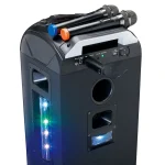 Lenco Μικρόφωνο Karaoke Ασύρματο MCW-020BK Set of 2 MCW-020BK Μαύρο - Image 3