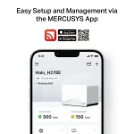 Mercusys Halo H27BE BE3600 WiFi Mesh Network Access Point Wi‑Fi 4 Dual Band (2.4 & 5GHz) σε Διπλό Kit HALO H27BE(2-PACK) - Image 5