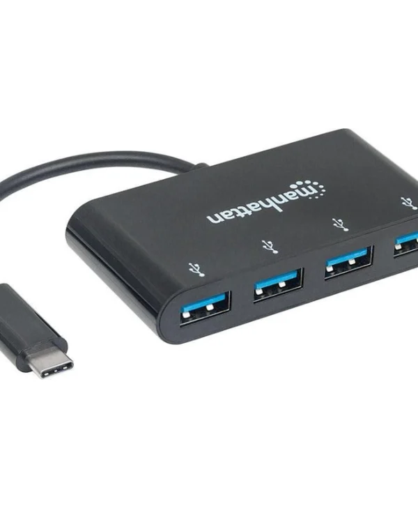 Manhattan IADAP USB31-HUB4 Hub 4 Θυρών USB 3.0 με σύνδεση USB-C 3325470
