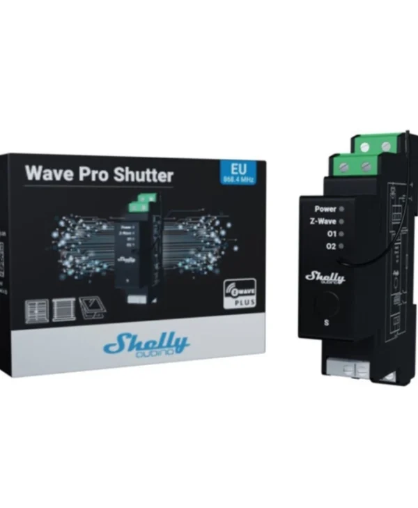 Shelly Wave Pro 2 Shutter Μεταγωγικός Διακόπτης Ράγας 240V 16A Shelly_W_Pro_Shutter