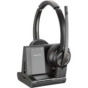 Poly Savi 8200 UC Ασύρματα On Ear Multimedia Ακουστικά με μικρόφωνο και σύνδεση Bluetooth 8D3F5AA#ABB