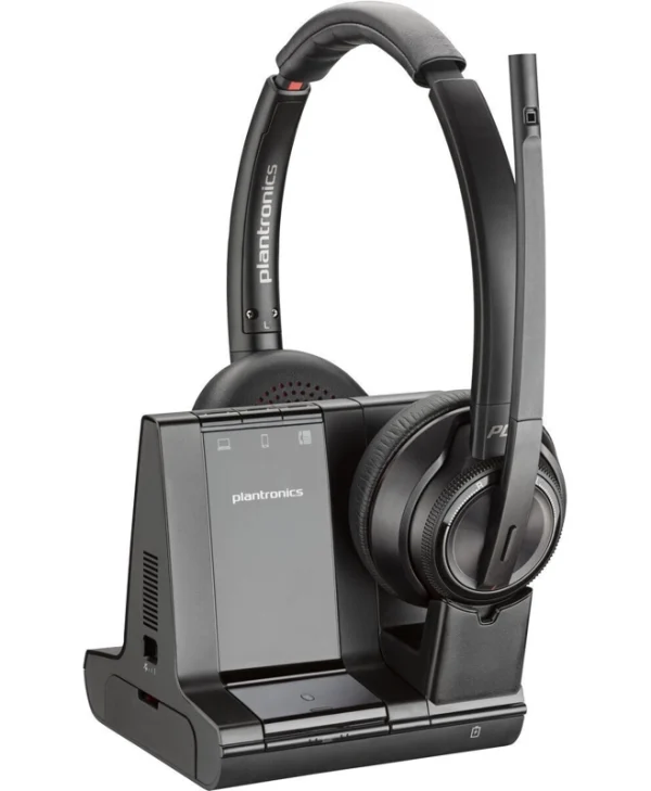 Poly Savi 8200 UC Ασύρματα On Ear Multimedia Ακουστικά με μικρόφωνο και σύνδεση Bluetooth 8D3F5AA#ABB