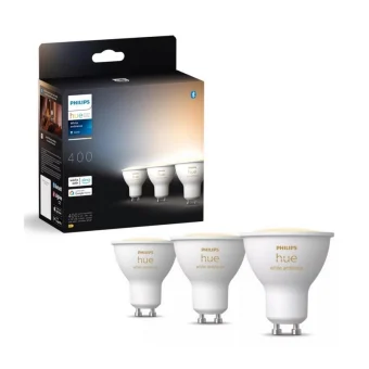 Philips Smart Λάμπες LED 4.2W για Ντουί GU10 Ρυθμιζόμενο Λευκό 400lm 3τμχ 929003666703