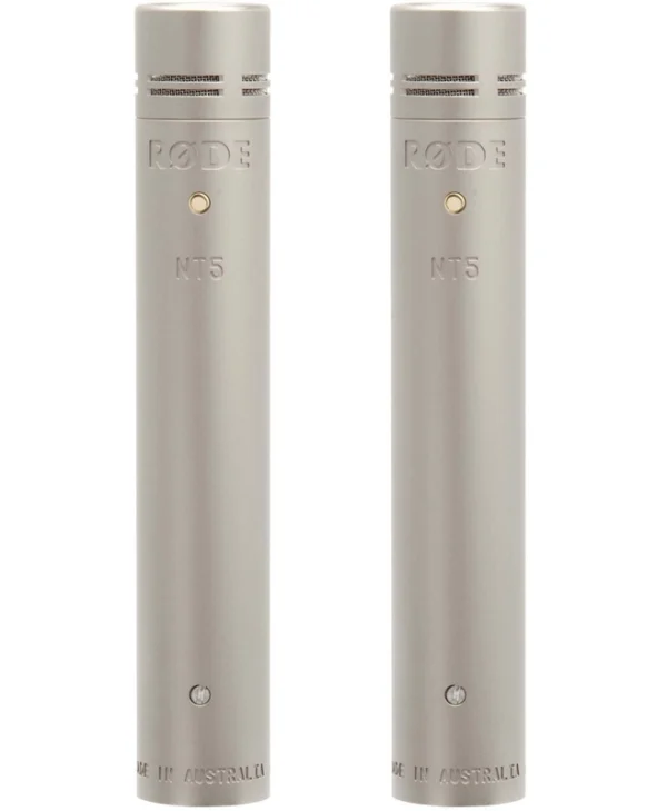 Rode NT5 PAIR Σετ Πυκνωτικό Μικρόφωνο XLR Shock Mounted για Studio σε Ασημί Χρώμα NT5MP