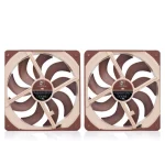 Noctua NF-A14x25 G2 PWM Sx2-PP Case Fan 140mm (1500rpm / 91.5cfm) Χωρίς Led Φωτισμό και Σύνδεση 4-Pin 2τμχ Καφέ - Image 5