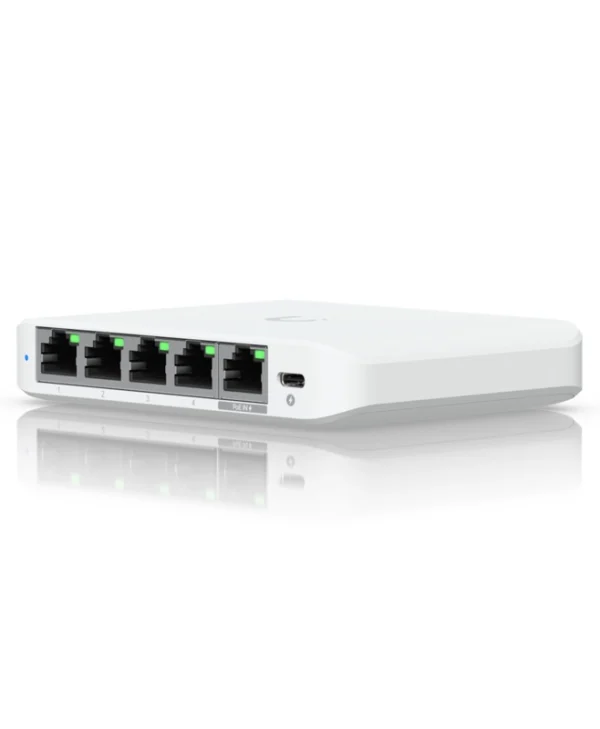Ubiquiti Flex Mini 2.5G Managed L2 PoE+ Switch με 4 Θύρες Ethernet USW-FLEX-2.5G-5