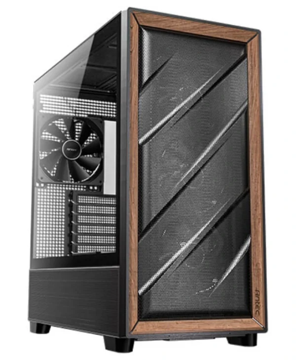 Antec Flux Gaming Midi Tower Κουτί Υπολογιστή με Πλαϊνό Παράθυρο Μαύρο 0-761345-10133-2