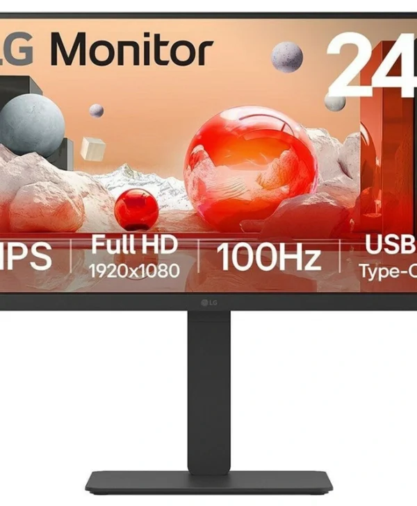 LG 24BA650-B IPS Monitor 23.8" FHD 1920x1080 με Χρόνο Απόκρισης 5ms GTG