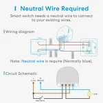 Meross Smart Switch 1 Καναλιού Wi-Fi (με Ουδέτερο) MSS810HK(EU) - Image 11