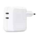 Apple Φορτιστής Χωρίς Καλώδιο με 2 Θύρες USB-C 35W Λευκός (Power Adapter) MW2K3ZM/A