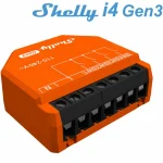 Shelly I4 Gen 3 Smart Switch 4 Καναλιών Wi-Fi, Bluetooth & RF 16A Shelly_i4_Gen3