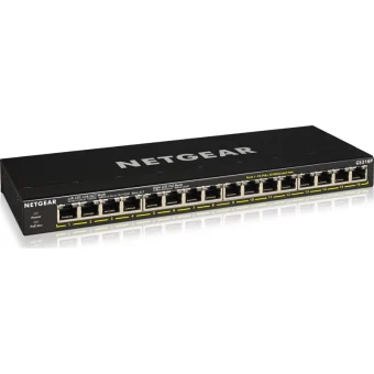 NetGear GS316P-100PES Unmanaged L2 Switch με 16 Θύρες Gigabit (1Gbps) Ethernet GS316P-100EUS