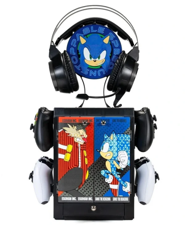 Numskull Gaming Locker Βάση για 4 χειριστήρια Xbox / PC / PS4 / XBOX One / Switch / PS5 / Xbox Series X/S Sonic the Hedgehog Πολύχρωμη 5056280432593