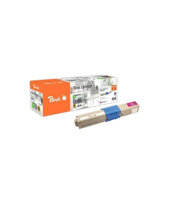 Peach Συμβατό Toner για Laser Εκτυπωτή OKI 46508710 Ματζέντα PT825