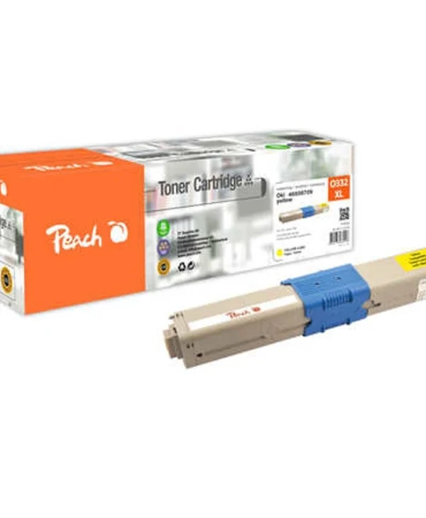 Peach Συμβατό Toner για Laser Εκτυπωτή OKI 46508709 Κίτρινο PT826