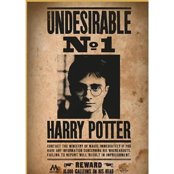 Παιδικό Puzzle Harry Potter "wanted No.1" 50pcs Thumbs Up 8435450255397