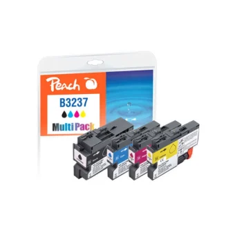 Peach Πακέτο Συμβατών Μελανιών Εκτυπωτή InkJet 321008 Μαύρο 4τμχ PI500-294