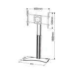 Techly ICA-TR39 Βάση Τηλεόρασης Δαπέδου έως 70" και 40kg 108064 - Image 6