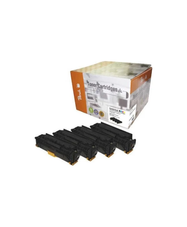 Peach Συμβατό Toner για Laser Εκτυπωτή HP 312A Πολύχρωμο PT499