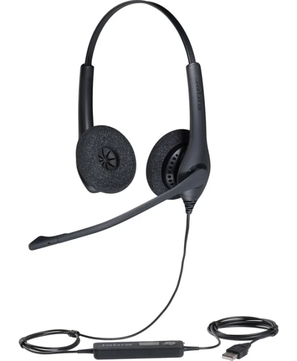 Jabra BIZ 1500 USB Duo On Ear Multimedia Ακουστικά με μικροφωνο και σύνδεση USB-A 1559-0159