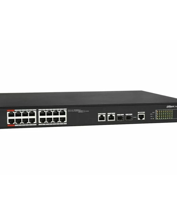 Dahua PFS4218-16ET-240 V3 Managed L2 PoE+ Switch με 16 Θύρες Gigabit (1Gbps) Ethernet PFS4218-16ET-240-V3
