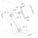 Neomounts DS15-550BL1 Βάση Tablet Γραφείου έως 12.9" σε Μαύρο χρώμα - Image 4