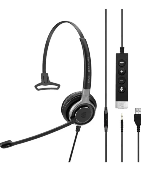 Epos Impact SC 635 USB-C Monaural On Ear Multimedia Ακουστικά με μικροφωνο 1000669