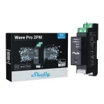 Shelly Qubino Wave Pro 2PM Smart Z-Wave Ρελέ Ράγας 2 Επαφών 16Α (25 Σύνολο) Με Μέτρηση Κατανάλωσης Shelly_W_Pro_2PM - Image 2