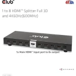 Club3D 1 HDMI Splitter CSV-1383 - Image 5