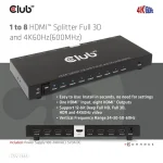 Club3D 1 HDMI Splitter CSV-1383 - Image 7