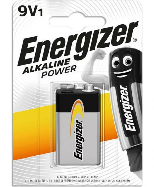 Energizer Power Αλκαλική Μπαταρία 9V 1τμχ E300127702