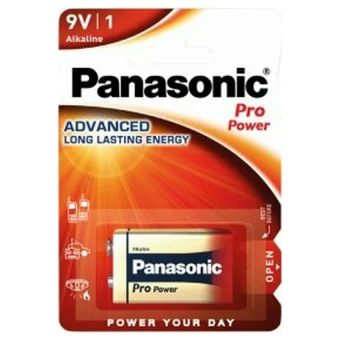 Panasonic Pro Power Αλκαλική Μπαταρία 9V 1τμχ 6LR61PPG/1BP