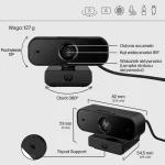 HP 430 Web Camera Full HD 1080p με Autofocus 77B11AA 77B11AA#ABB - Image 6