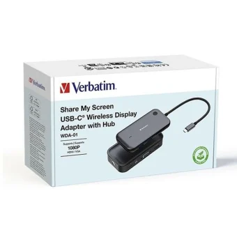 Verbatim Share My Screen 1080p USB-C Docking Station με HDMI PD Μαύρο 32146