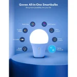 Govee Smart Λάμπα LED 12W για Ντουί E27 RGBW 1200lm Dimmable H60093C1 - Image 3
