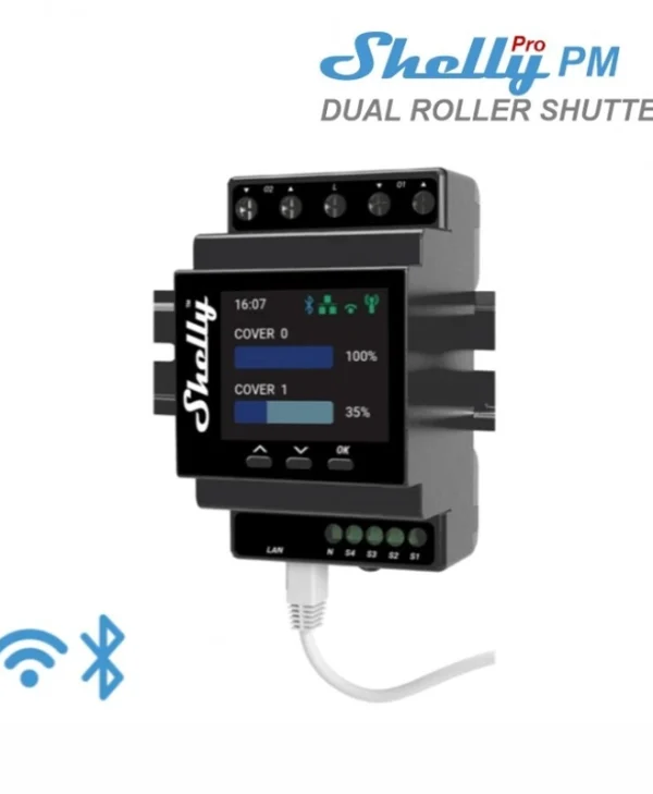 Shelly Pro Dual Cover PM Ρελέ Ράγας Shelly_Pro_PM