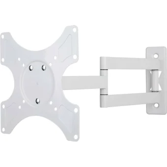 Techly ICA-LCD 2903WH Βάση Τηλεόρασης Τοίχου με Βραχίονα έως 37" και 25kg White 023820