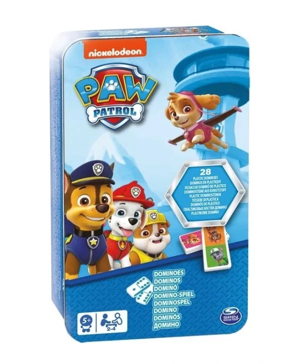 Επιτραπέζιο Παιχνίδι Paw Patrol Dominoes για 2-4 Παίκτες 5+ Ετών (EN) Spin Master 6067468