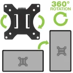 Techly ICA-LCD 100BK Βάση Τηλεόρασης Τοίχου με Βραχίονα έως 30" και 10kg 103793 - Image 7