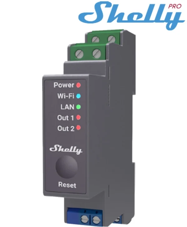 Shelly PRO 2 Ρελέ Ράγας Ισχύος 16A με Τάση 230V Shelly Pro2
