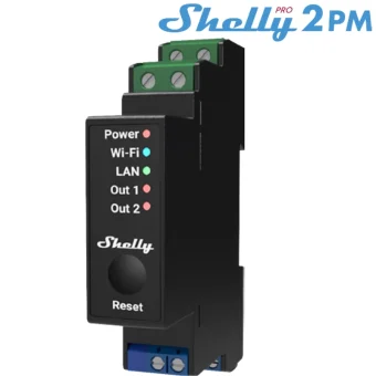 Shelly PRO 2PM Ρελέ Ράγας Ισχύος 16A με Τάση 230V SHELLY_PRO_2PM
