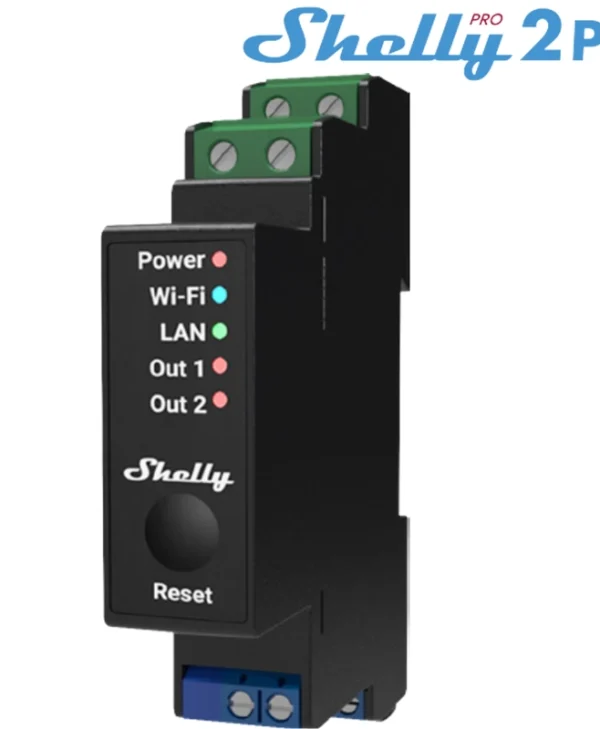 Shelly PRO 2PM Ρελέ Ράγας Ισχύος 16A με Τάση 230V SHELLY_PRO_2PM