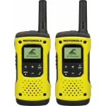 Motorola Talkabout T92 H2O Ασύρματος Πομποδέκτης PMR 0.5W με Μονόχρωμη Οθόνη Σετ 2τμχ Σε Κίτρινο Χρώμα MOTO92H