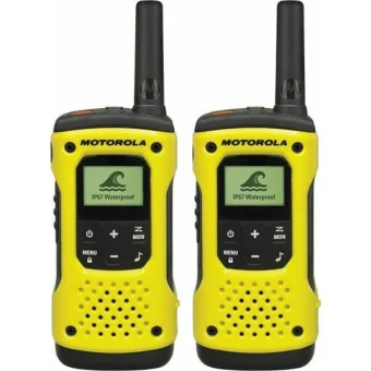 Motorola Talkabout T92 H2O Ασύρματος Πομποδέκτης PMR 0.5W με Μονόχρωμη Οθόνη Σετ 2τμχ Σε Κίτρινο Χρώμα MOTO92H