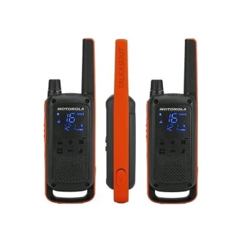 Motorola Talkabout T82 Ασύρματος Πομποδέκτης PMR 0.5W με Μονόχρωμη Οθόνη Σετ 2τμχ Σε Πορτοκαλί Χρώμα MOTO82