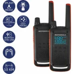 Motorola Talkabout T82 Ασύρματος Πομποδέκτης PMR 0.5W με Μονόχρωμη Οθόνη Σετ 2τμχ Σε Πορτοκαλί Χρώμα MOTO82 - Image 5