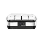 Rommelsbacher JG 40 Γιαουρτομηχανή με Βαζάκια και Ψηφιακή Οθόνη 1.2lt Ασημί 40W