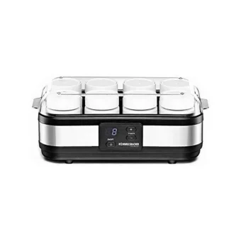 Rommelsbacher JG 40 Γιαουρτομηχανή με Βαζάκια και Ψηφιακή Οθόνη 1.2lt Ασημί 40W