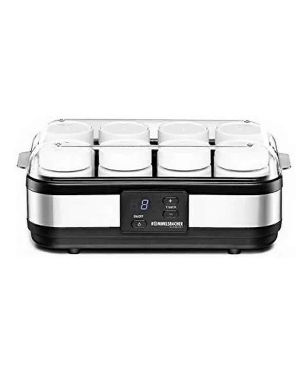 Rommelsbacher JG 40 Γιαουρτομηχανή με Βαζάκια και Ψηφιακή Οθόνη 1.2lt Ασημί 40W
